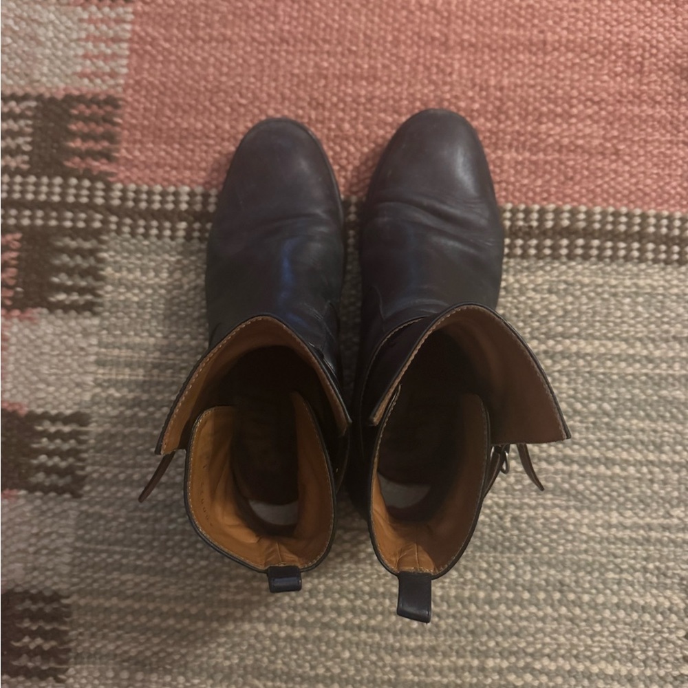 Balenciaga Black Leather Ankle Boots - Picture 3 of 6